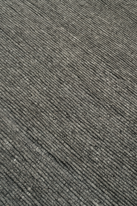 Ridge Charcoal by The Rug Company - closeup