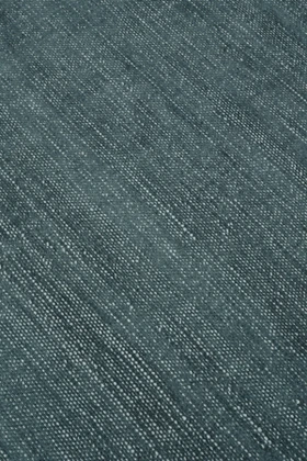 Close-up of Vara rug in Aegean, showing silk-wool tactile contrast