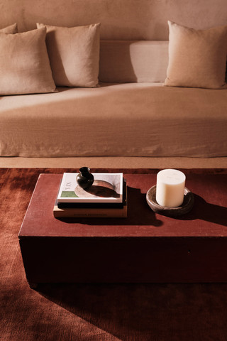 Russet Handloom Cashmere Blend Low Pile - insitu