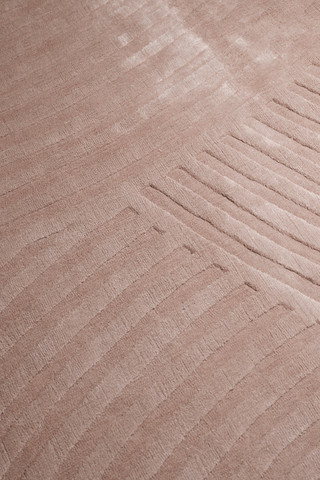 Sono Salmon Rug by The Rug Company - closeup image