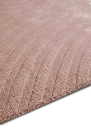 Sono Salmon Rug by The Rug Company - side pile image