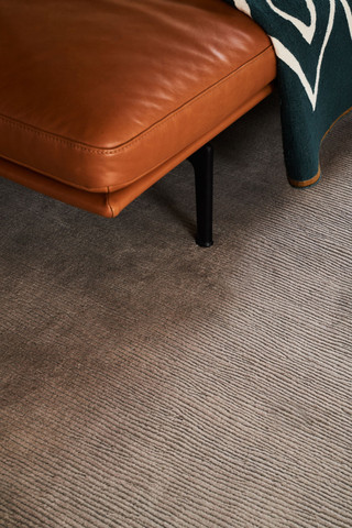 Mohair Ripple Silver by The Rug Company - roomset image