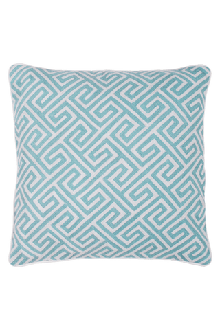 Key Aqua Cushion by Suzanne Sharp - flatshot