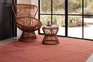 Flatweave Handcarded Wool Sienna - landscape roomset