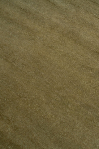Mohair Shag rug in Olive, vertical flatshot detail