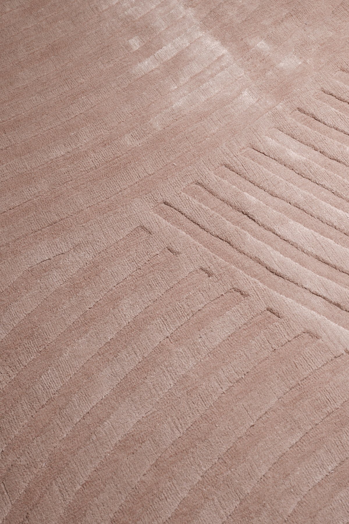 Sono Salmon Rug by The Rug Company - closeup image