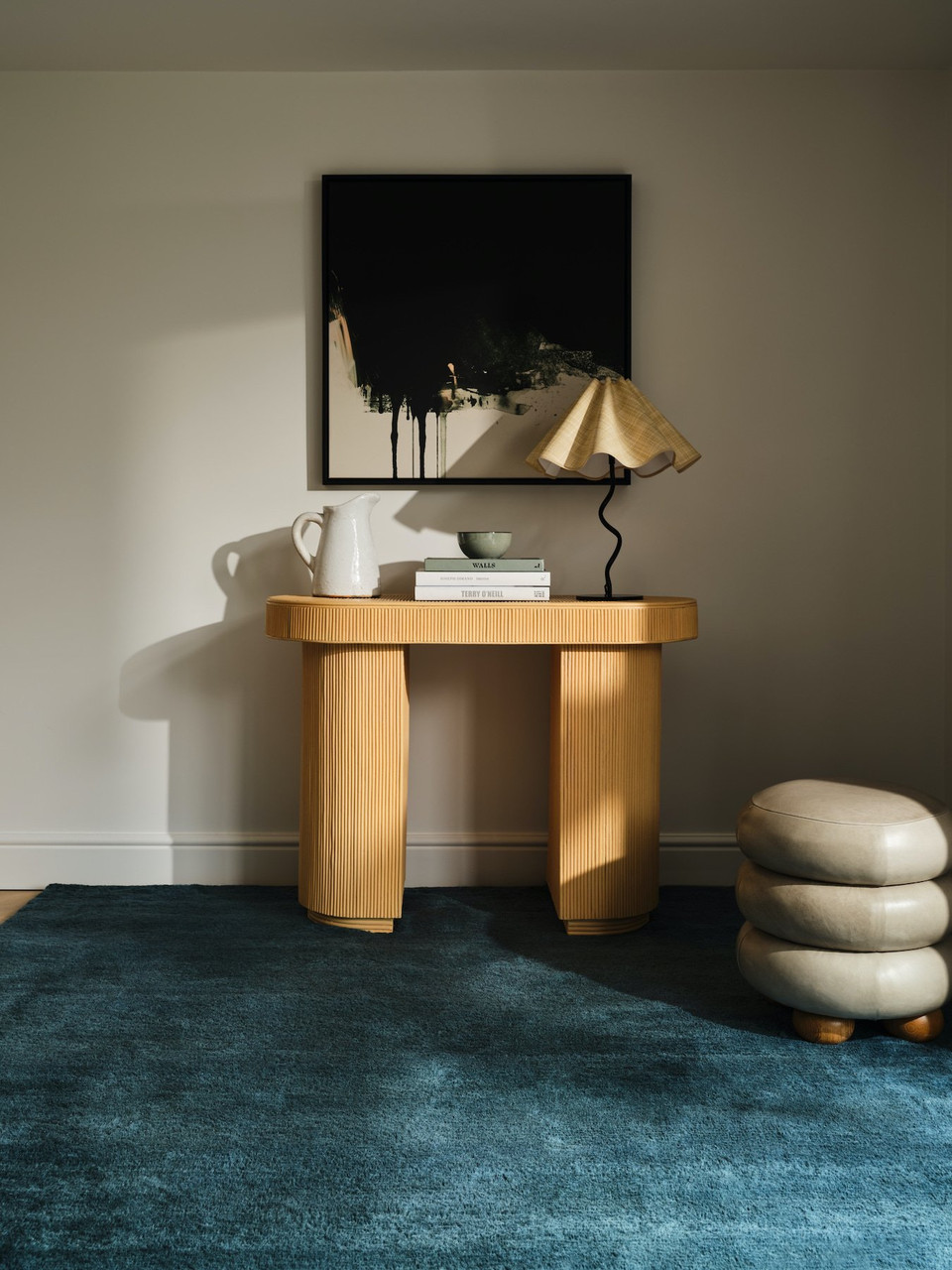 Textured Mohair Azure - insitu image