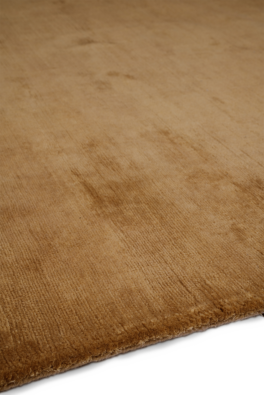 Gold Handloom Cashmere Blend Low Pile - sidepile image