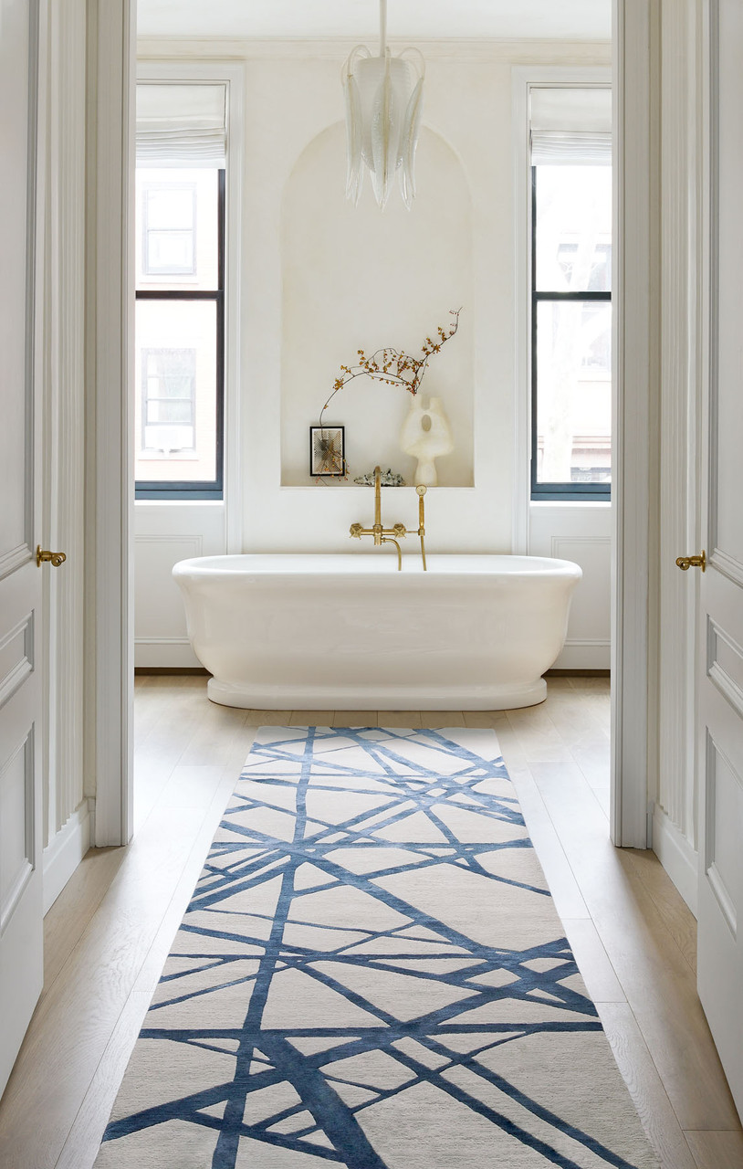 Channels Indigo Runner by Kelly Wearstler roomset image