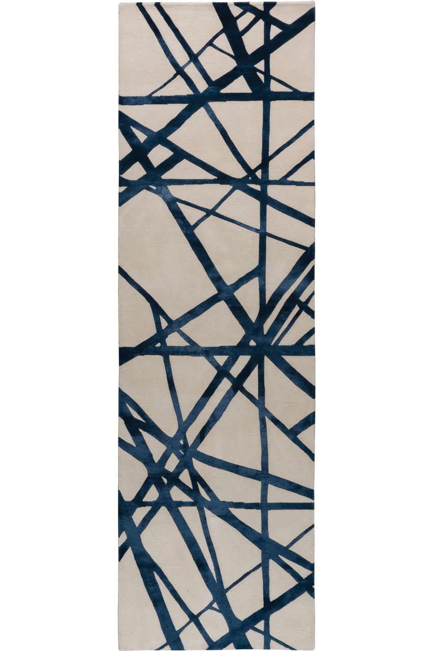 Channels Indigo Runner by Kelly Wearstler