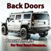 Precut back door tint kit custom cut for your exact vehicle.