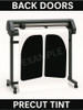 Precut back door window tint cut exactly for your vehicle.