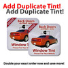 Precut Back Door Tint Kit for Acura CSX 2006-2011