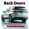 Precut back door tint kit custom cut for your exact vehicle.