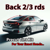 Precut back 2-3 rds tint kit custom cut for your exact vehicle.