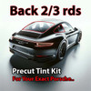 Precut back 2-3 rds tint kit custom cut for your exact vehicle.
