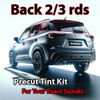 Precut back 2-3 rds tint kit custom cut for your exact vehicle.