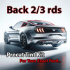 Precut back 2-3 rds tint kit custom cut for your exact vehicle.