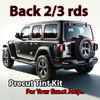 Precut back 2-3 rds tint kit custom cut for your exact vehicle.