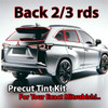 Precut back 2-3 rds tint kit custom cut for your exact vehicle.