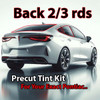 Precut back 2-3 rds tint kit custom cut for your exact vehicle.