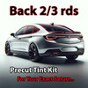 Precut back 2-3 rds tint kit custom cut for your exact vehicle.
