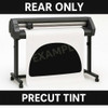 Custom cut window tint kit for your exact rear window.