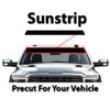 Add a sunstrip to cover the top AS-1 line of your front windshield for your exact vehicle.