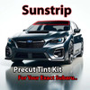 Precut sunstrip tint kit custom cut for your exact vehicle.