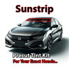 Precut sunstrip tint kit custom cut for your exact vehicle.