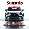Precut sunstrip tint kit custom cut for your exact vehicle.