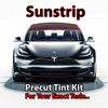 Precut sunstrip tint kit custom cut for your exact vehicle.