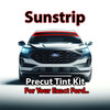 Precut sunstrip tint kit custom cut for your exact vehicle.