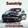 Precut sunstrip tint kit custom cut for your exact vehicle.
