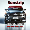 Precut sunstrip tint kit custom cut for your exact vehicle.