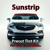 Precut sunstrip tint kit custom cut for your exact vehicle.