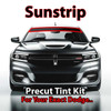Precut sunstrip tint kit custom cut for your exact vehicle.