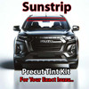 Precut sunstrip tint kit custom cut for your exact vehicle.