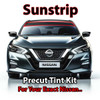 Precut sunstrip tint kit custom cut for your exact vehicle.