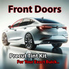 Precut front door tint kit custom cut for your exact vehicle.