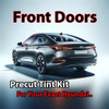 Precut front door tint kit custom cut for your exact vehicle.