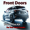 Precut front door tint kit custom cut for your exact vehicle.