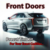 Precut front door tint kit custom cut for your exact vehicle.