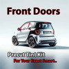 Precut front door tint kit custom cut for your exact vehicle.