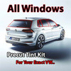 Precut all window tint kit custom cut for your exact vehicle.