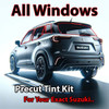 Precut all window tint kit custom cut for your exact vehicle.