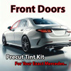 Precut front door tint kit custom cut for your exact vehicle.