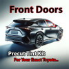 Precut front door tint kit custom cut for your exact vehicle.