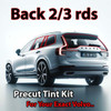 Precut back 2-3 rds tint kit custom cut for your exact vehicle.