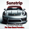 Precut sunstrip tint kit custom cut for your exact vehicle.